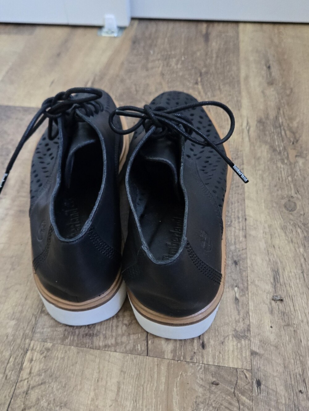 Timberland Ellis Street Oxford Black Womens Size 7.5 Shoes - Picture 3 of 10